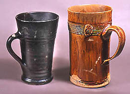 Slip-coated Blackware and Mottled Coloured Glazed Ware
