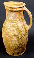 Baluster jug with strap handle