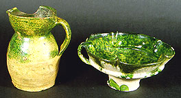 Shouldered drinking jug and lobed cup