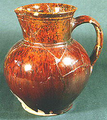 Shouldered jug in Mottled Brown ware